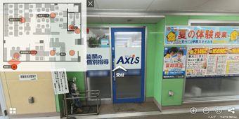 教室外観（VR操作中の画面）