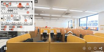 教室内の様子1（VR操作中の画面）